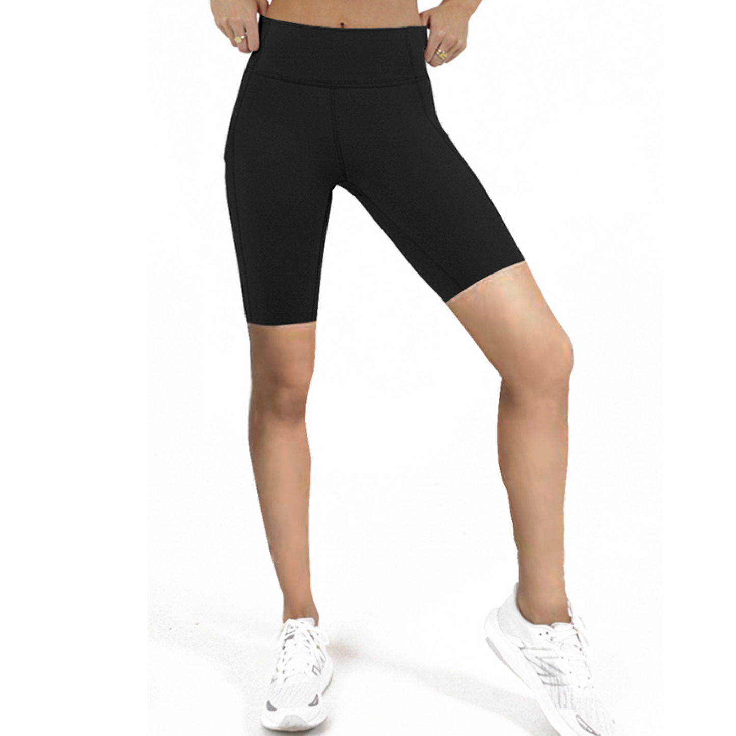 Mallas deporte mujer cortas (Negro)