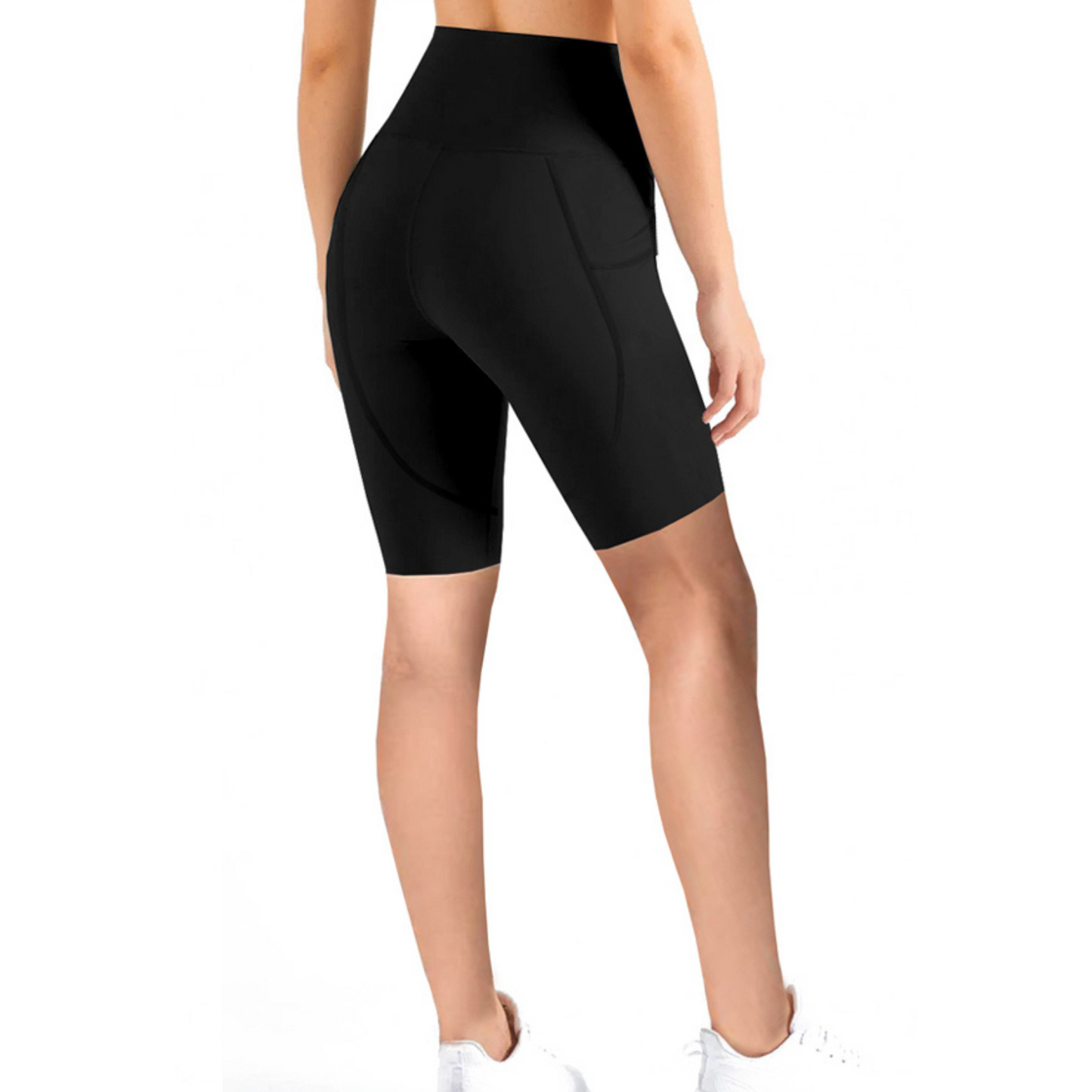 Mallas deporte mujer cortas (Negro)