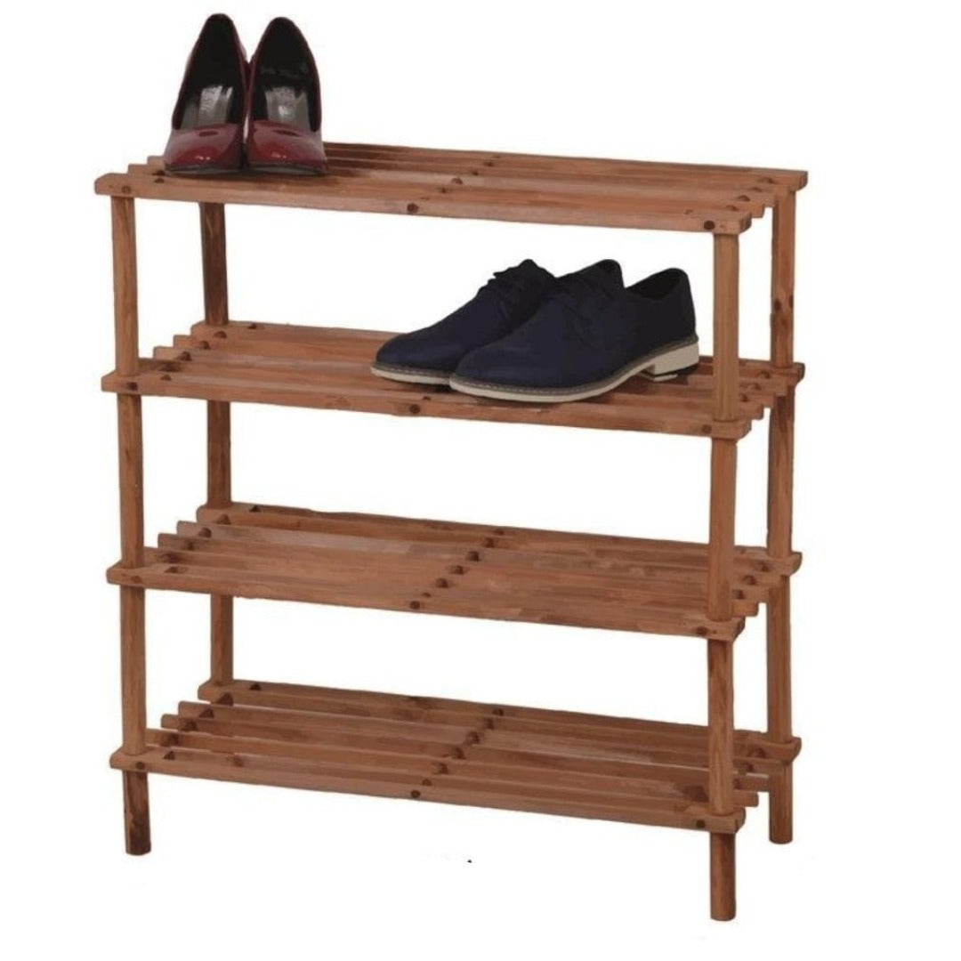 NAKLOE - Zapatero - (2, 3 o 4 escalones) - Zapatero organizador de zapatos - Zapateros - Zapatero mueble - Zapatero madera - Zapatero de madera - Organizador zapatos -