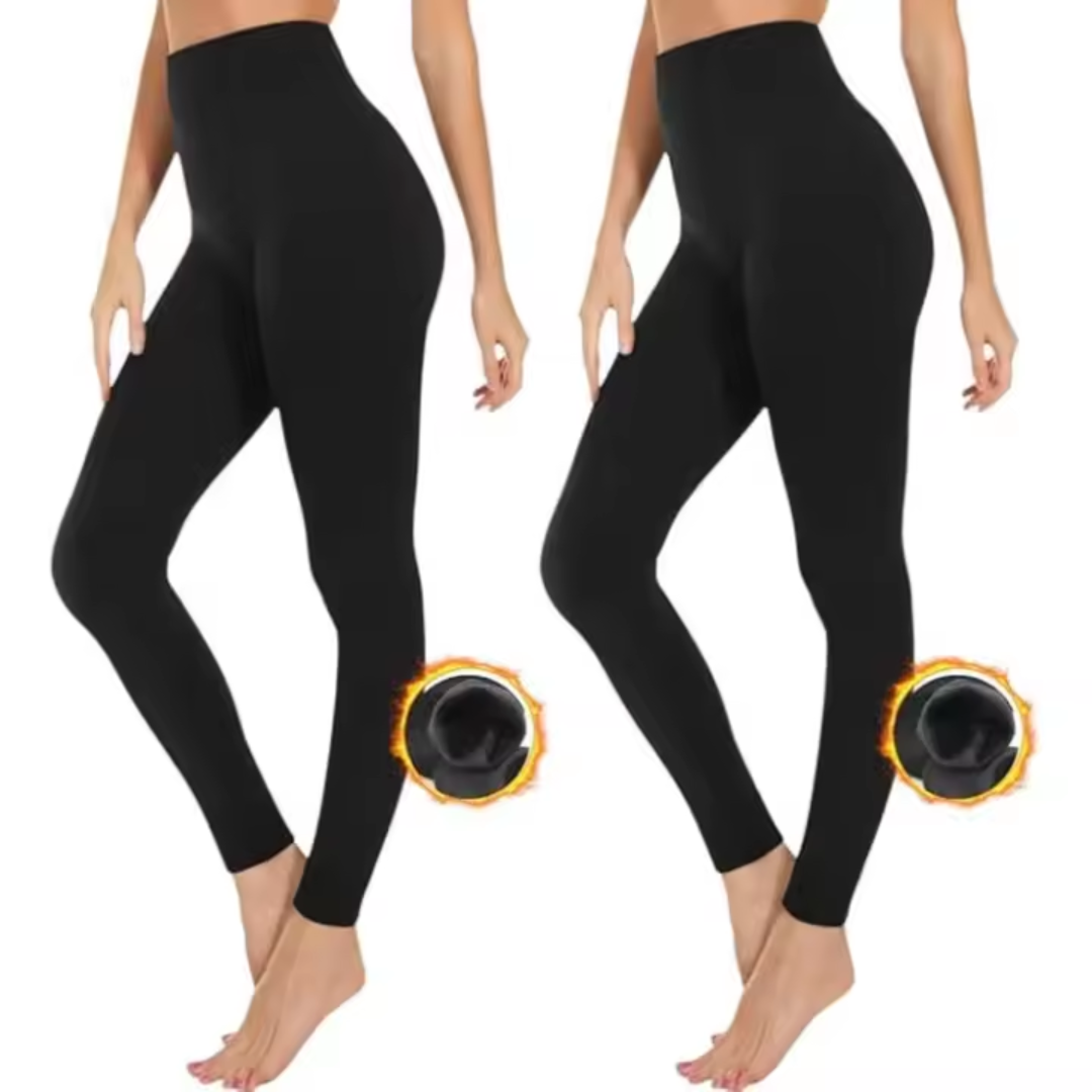 Pack 2 leggins termicos mujer