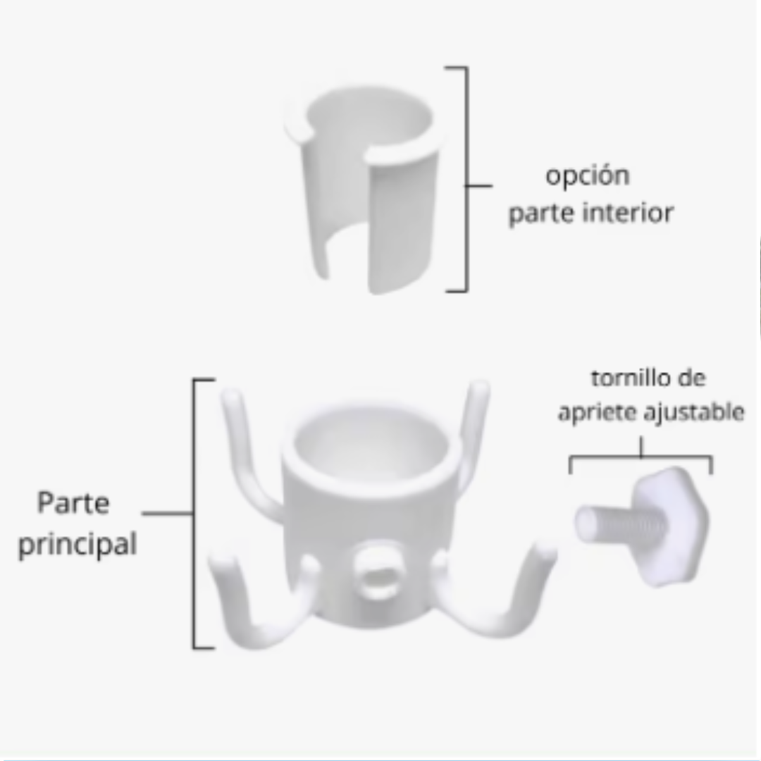 Pack de 2 - Gancho sombrilla playa - Accesorio sombrilla playa - Colgador toalla sombrilla