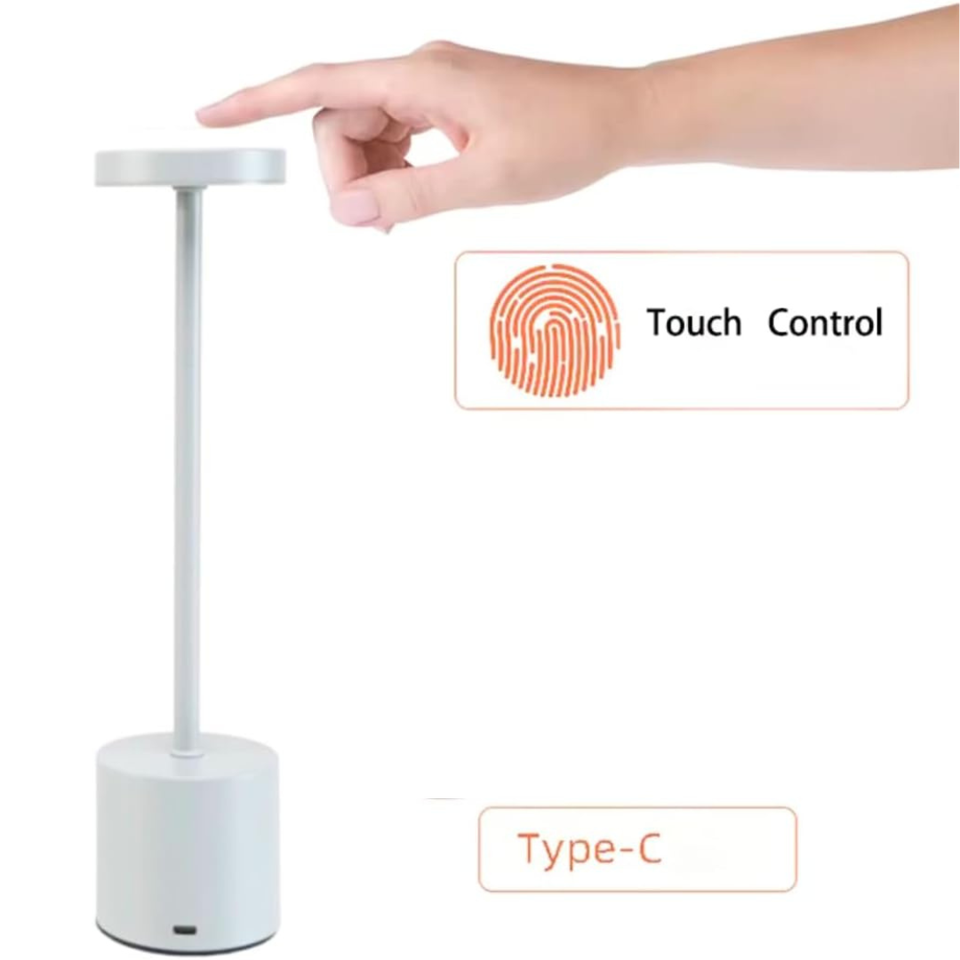 Nakloe - Lamparas de mesita de noche - Lampara sin cables - Lampara tactil mesilla de noche - 3 modos de luz