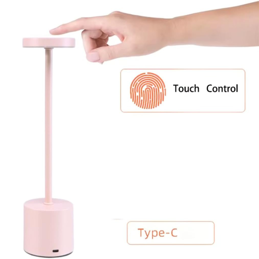 Nakloe - Lamparas de mesita de noche - Lampara sin cables - Lampara tactil mesilla de noche - 3 modos de luz