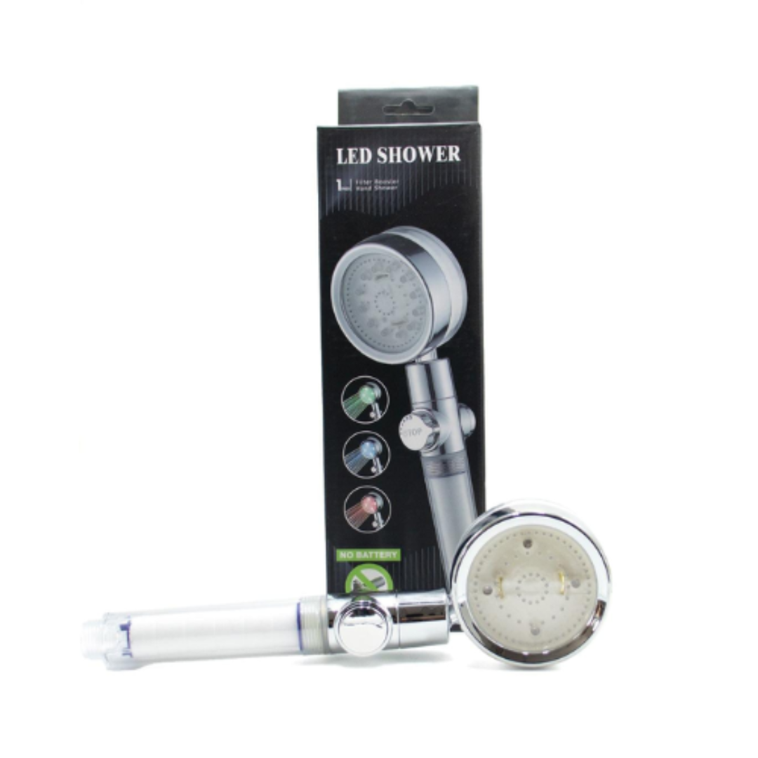 Alcachofa de baño - Alcachofa de ducha de alta presion - Cabezal ducha LED