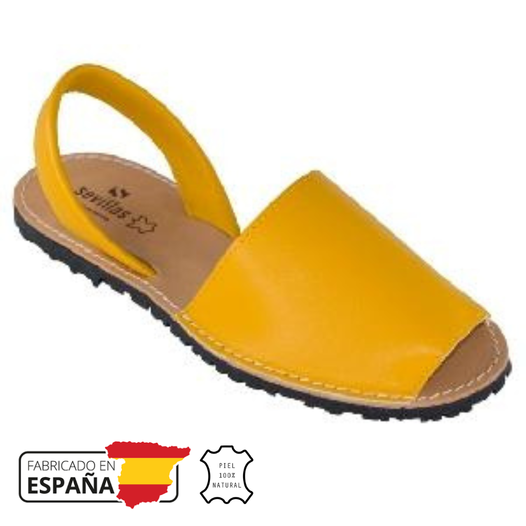 Menorquina mujer lisa mostaza