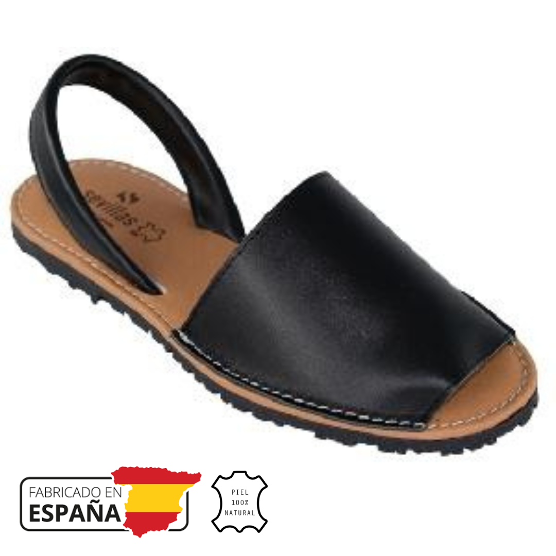 Menorquina mujer lisa negra