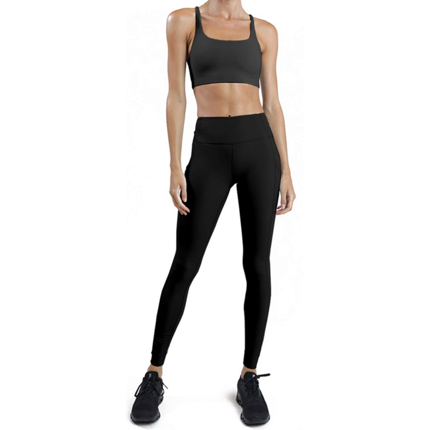 Mallas deporte mujer (Negro)