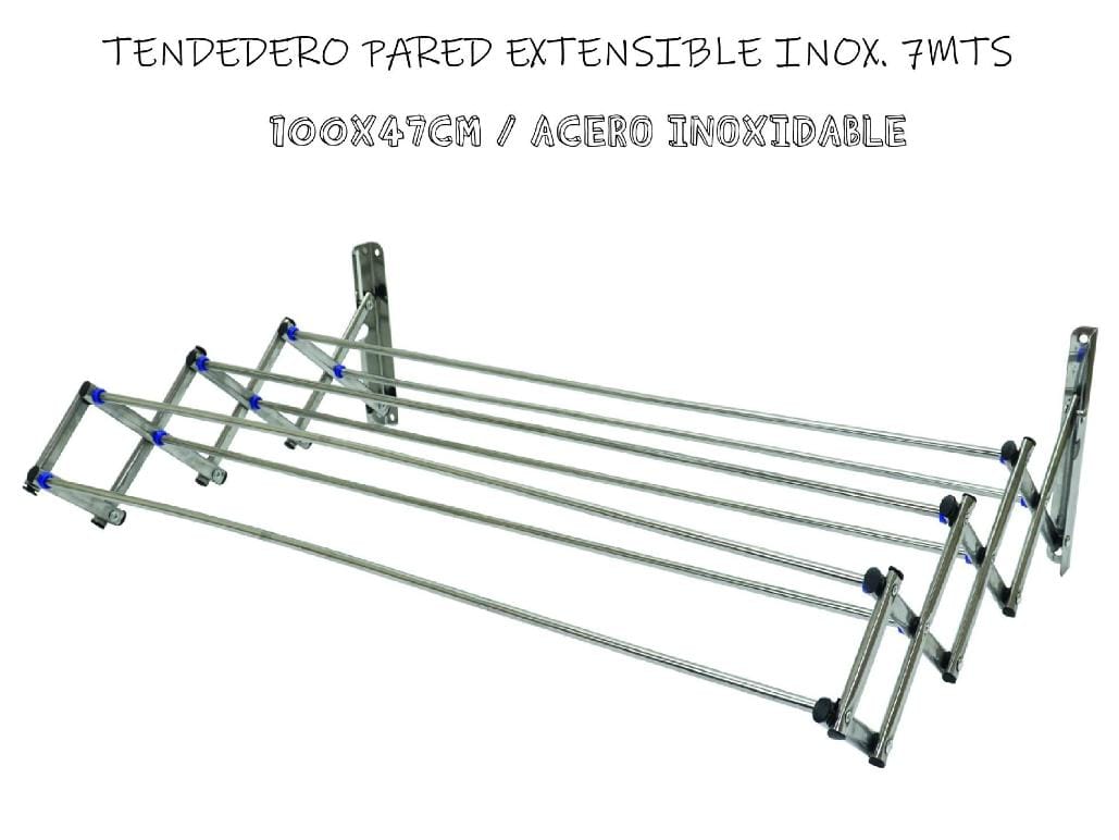 Euroxanty Tendedero De Ropa, Tendedero Extensible De Pared, Tendedero De  Exterior E Interior, Cuerda De Tender, Tendedero Retráctil