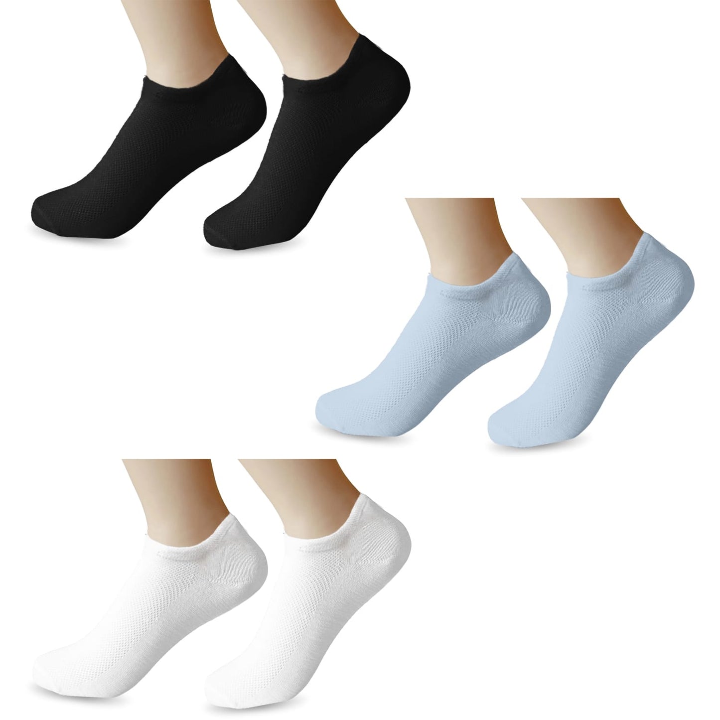 Calcetines niño - (12 Pares) - Calcetines tobilleros niño - Calcetines cortos niño - Calcetines algodón niño - Calcetines verano niño - Calcetines niños