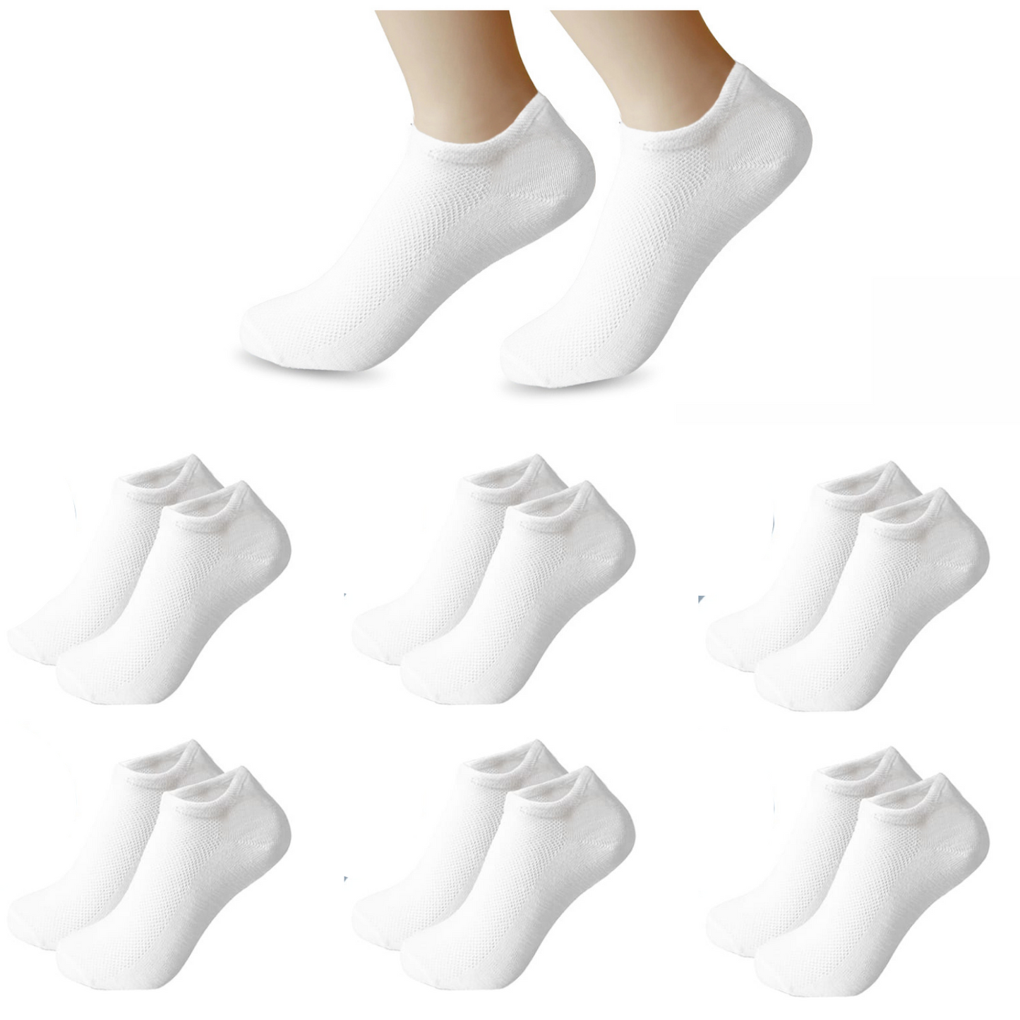 NAKLOE - Calcetines tobilleros hombre - Calcetines cortos hombre - Calcetines hombre (TALLA 40-46) - Hechos de algodón y transpirables.