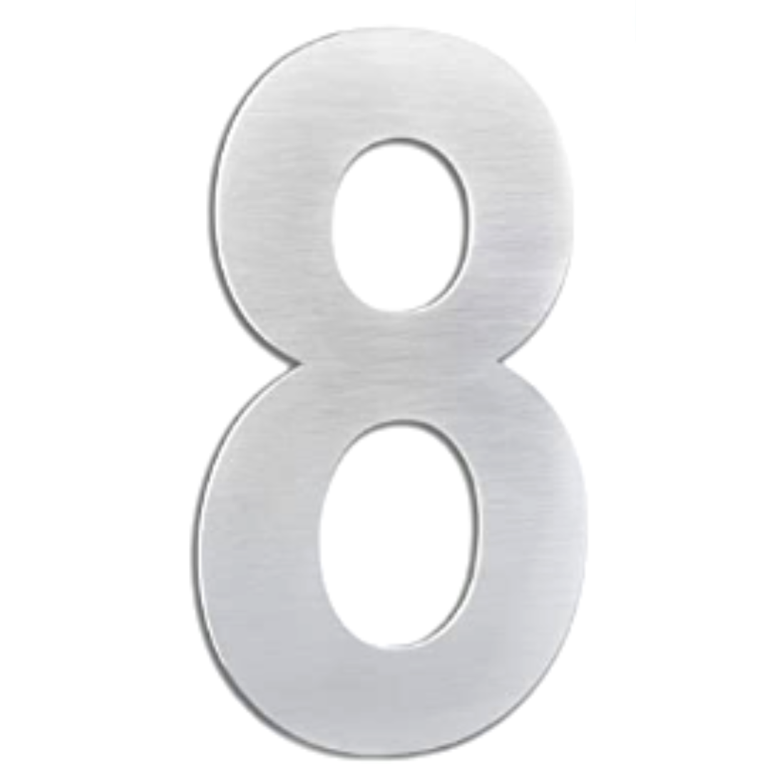 Numeros casa - Numero portal - Altura 8 cm - Numero y letras casa - Numero de casa - Numeros casa exterior - Numeros adhesivos - Letras adhesivas - Numeros casa exterior acero inoxidable - Numeros casa exterior adhesivos