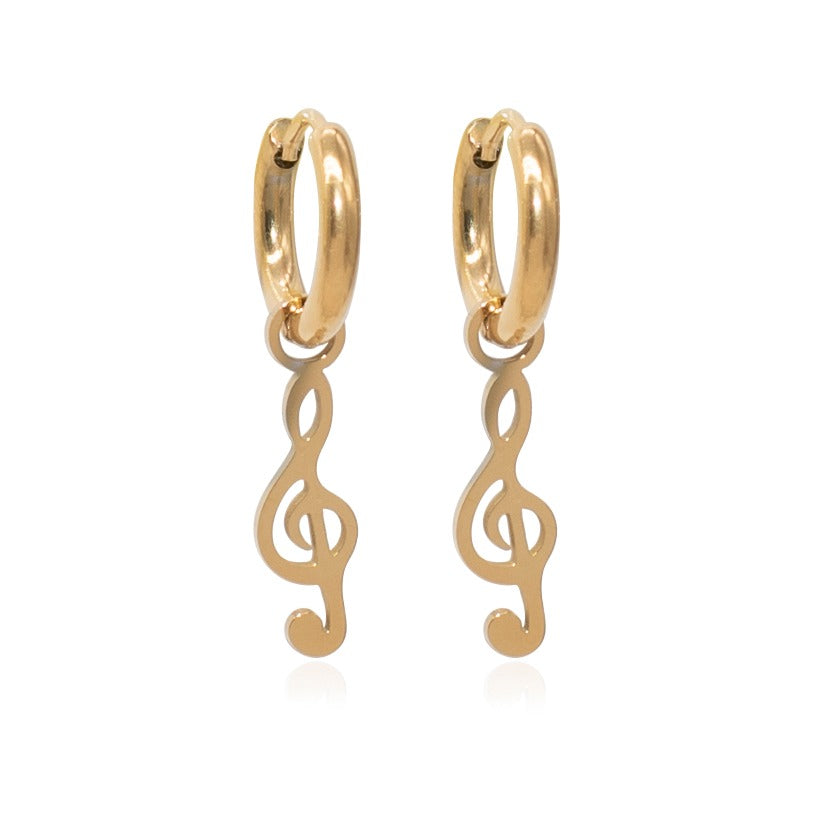 Pendientes Clave de Sol G