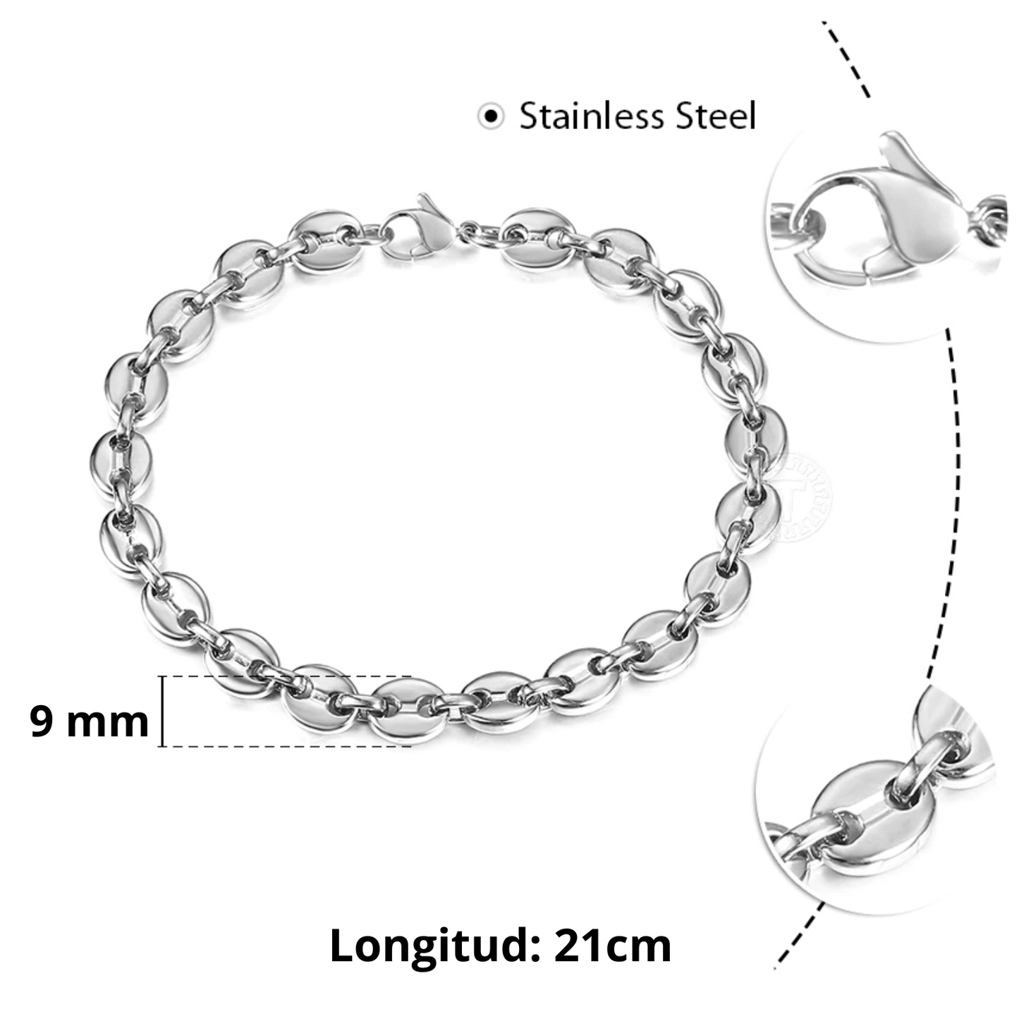 Pulsera grano cafe