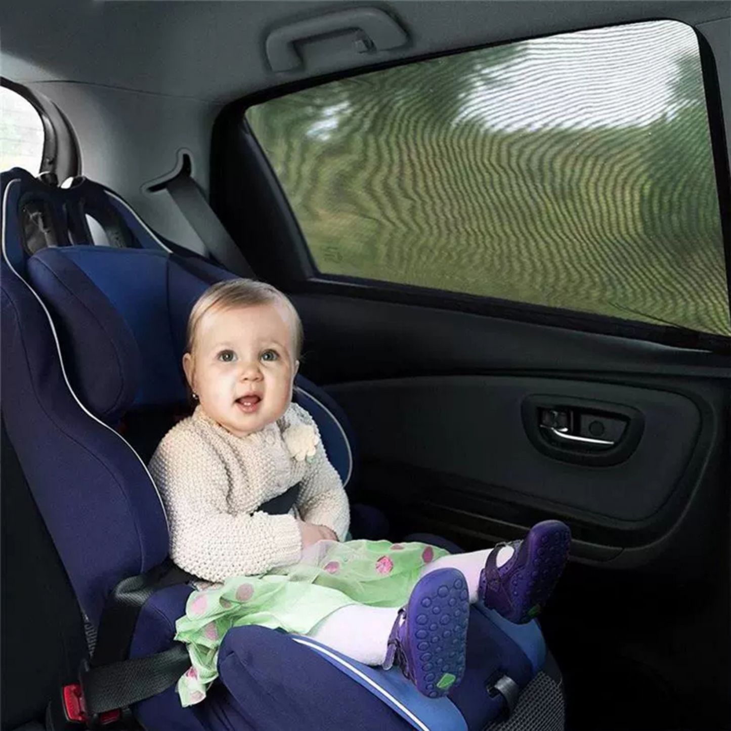 Parasol coche - (2 unidades) - Parasoles coche - Parasol - Parasol bebe - Parasol lateral coche - Ajustable