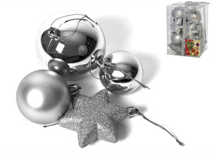 NAKLOE - Adornos navideños - Adornos para navidad - (Pack 15) - Bolas para adornar - Diferentes adornos navideños