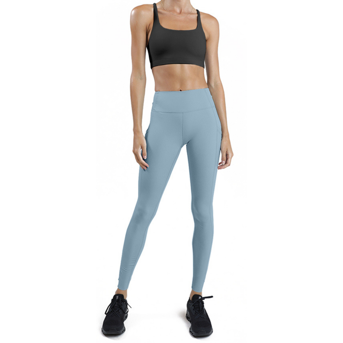 Mallas deporte mujer (Celeste)