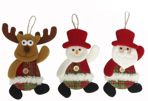 NAKLOE - Colgantes navideños - Adorno navideño - (Pack 3) - Colgantes navideños para adornar - Adornos navideños
