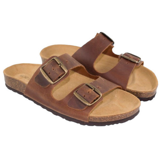 Sandalias hombre - Sandalias bio hombre - De piel, hechas en España