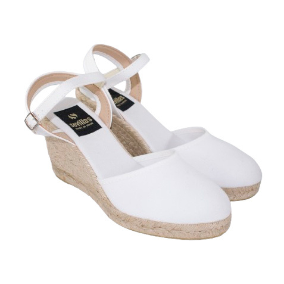 Sandalias mujer - Cuñas mujer - Cuñas esparto - Tacon 7cm