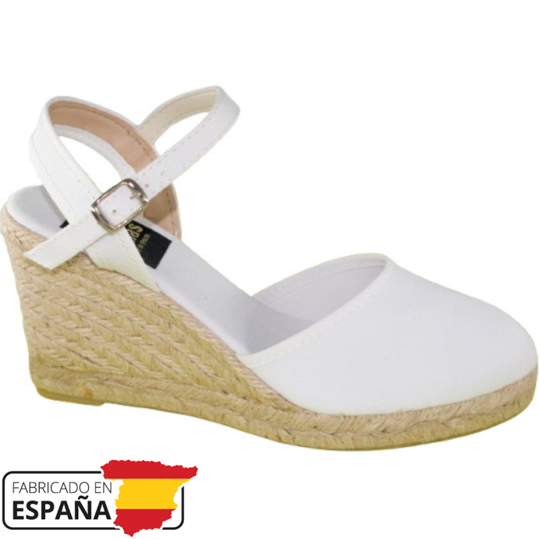 Sandalias mujer - Cuñas mujer - Cuñas esparto - Tacon 7cm