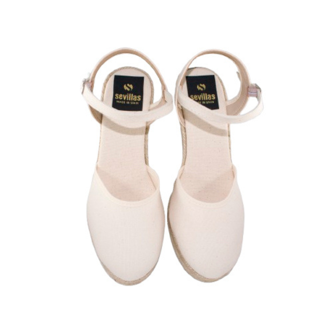 Sandalias mujer - Cuñas mujer - Cuñas esparto - Tacon 7cm