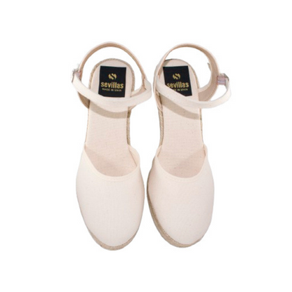 Sandalias mujer - Cuñas mujer - Cuñas esparto - Tacon 7cm