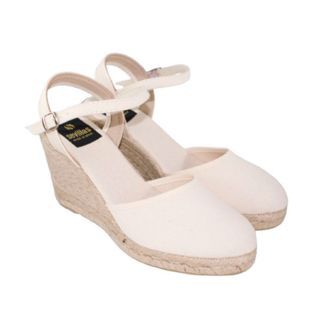 Sandalias mujer - Cuñas mujer - Cuñas esparto - Tacon 7cm