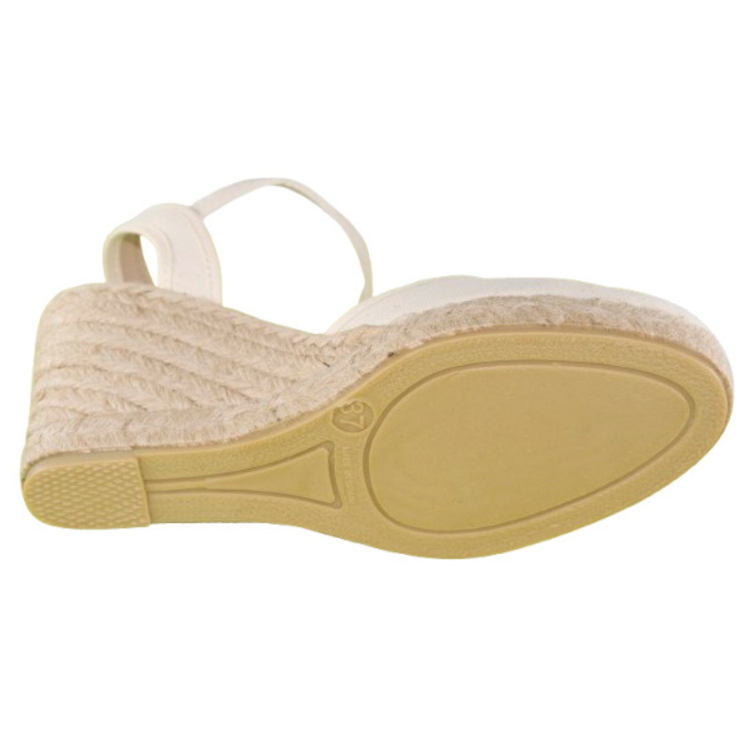 Sandalias mujer - Cuñas mujer - Cuñas esparto - Tacon 7cm
