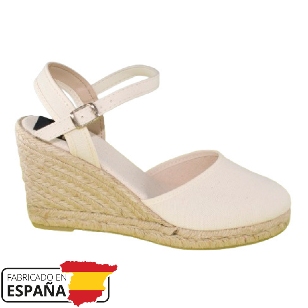 Sandalias mujer - Cuñas mujer - Cuñas esparto - Tacon 7cm