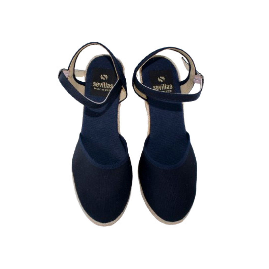 Sandalias mujer - Cuñas mujer - Cuñas esparto - Tacon 7cm