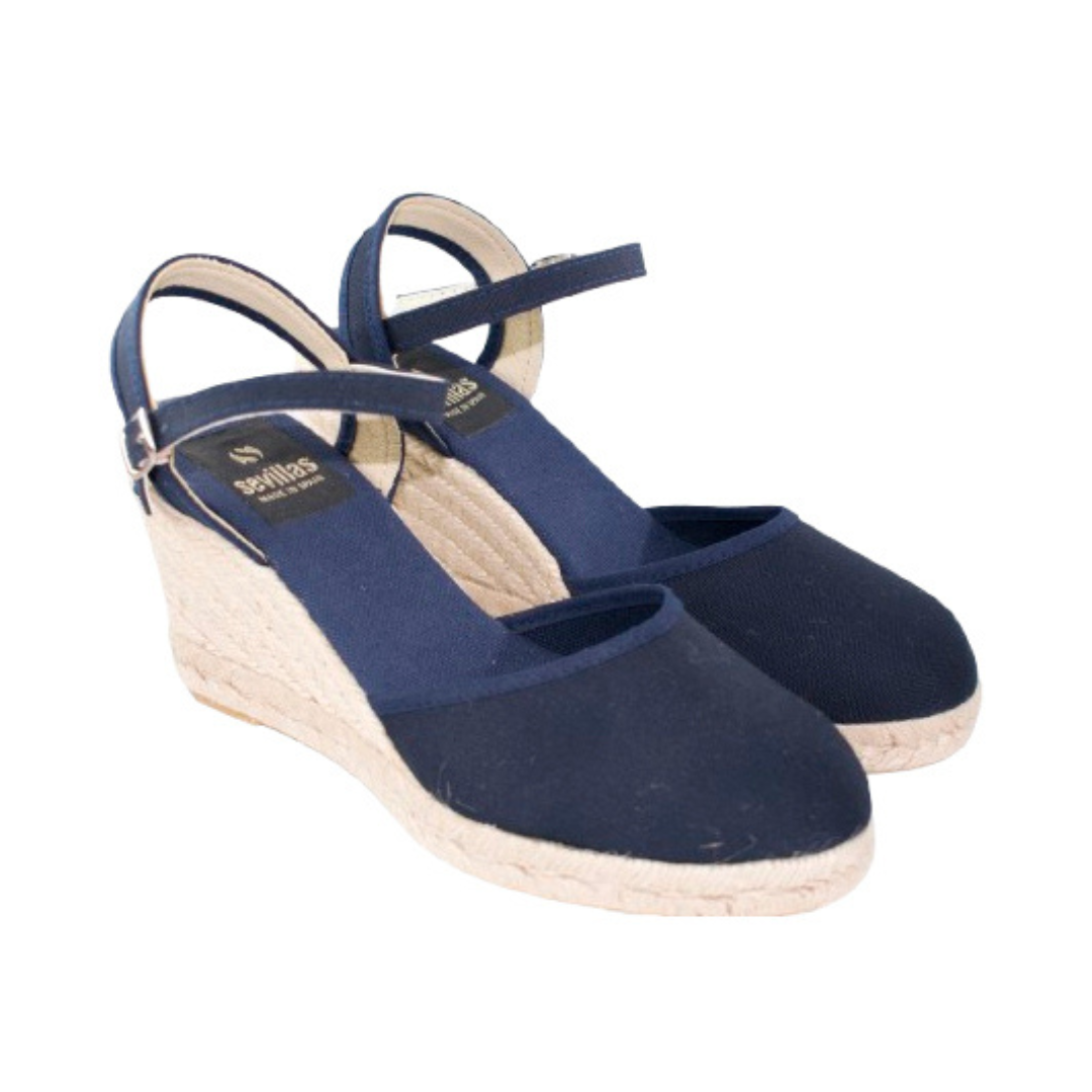 Sandalias mujer - Cuñas mujer - Cuñas esparto - Tacon 7cm