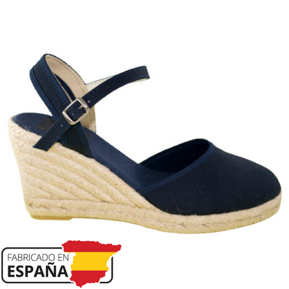 Sandalias mujer - Cuñas mujer - Cuñas esparto - Tacon 7cm