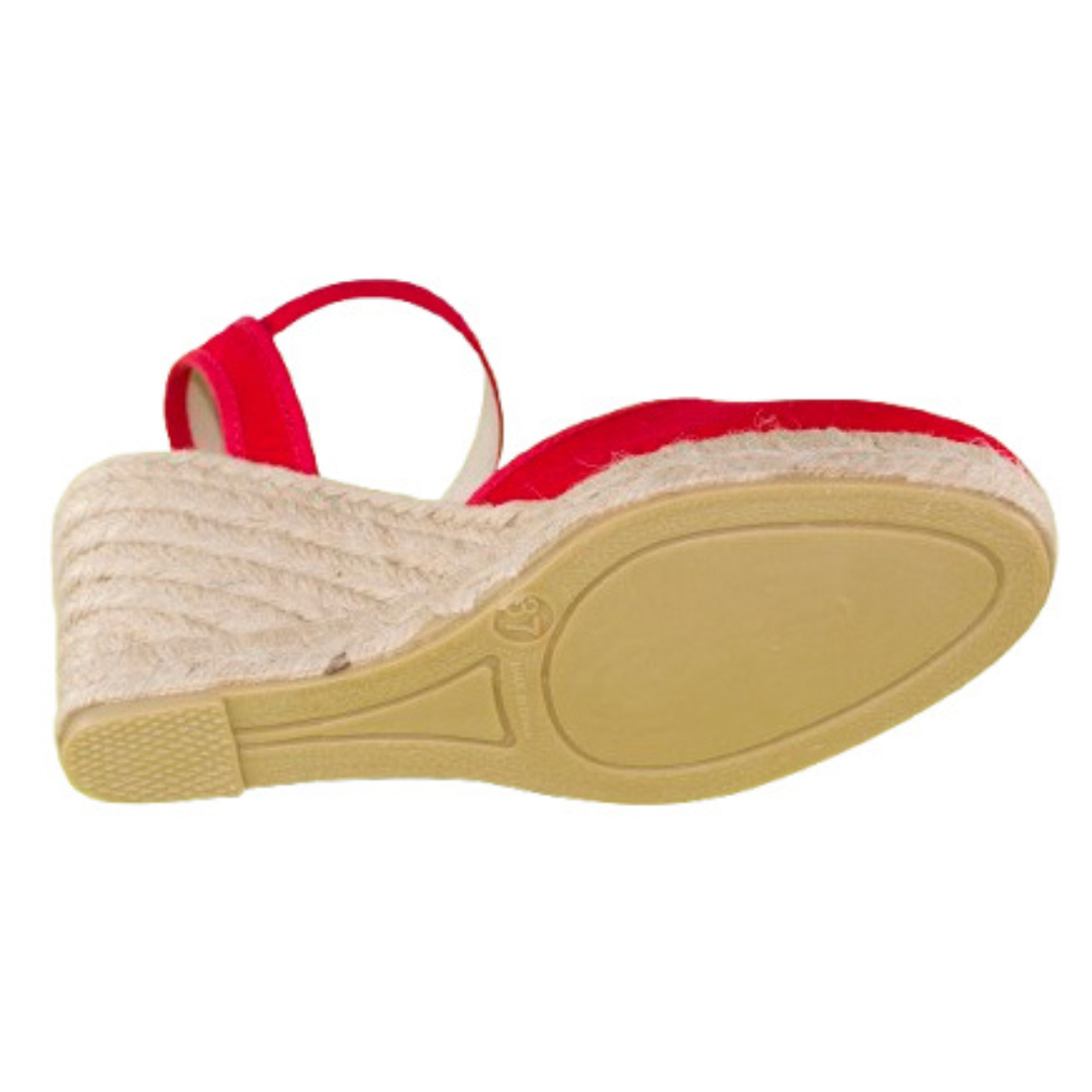 Sandalias mujer - Cuñas mujer - Cuñas esparto - Tacon 7cm