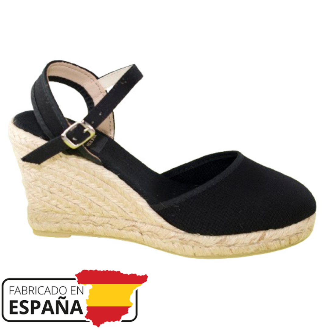 Sandalias mujer - Cuñas mujer - Cuñas esparto - Tacon 7cm