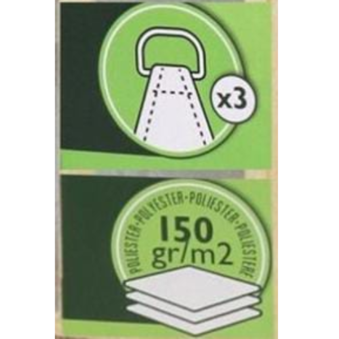 Toldo vela triangular - Toldo vela para jardin y terraza - Tela de sombra - 5x5