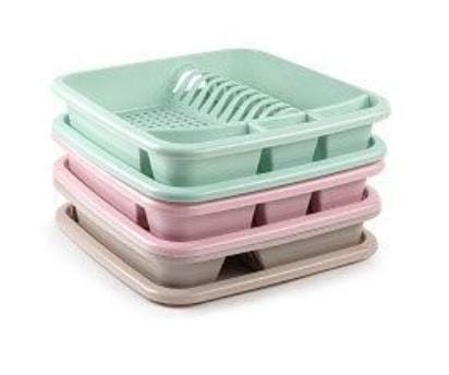 NAKLOE - Escurreplatos - Escurreplatos plástico - Escurreplatos diferentes colores - Escurridor para platos