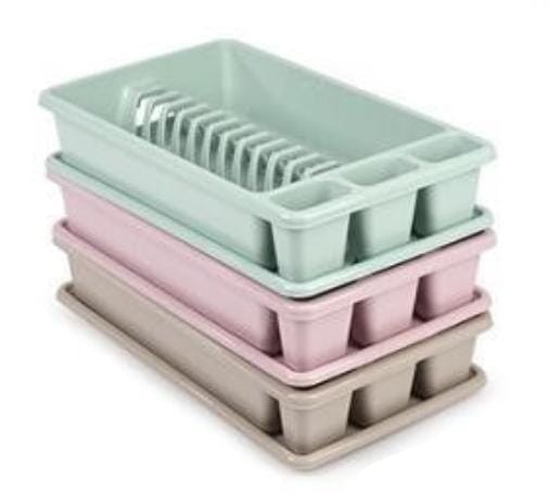 NAKLOE - Escurreplatos - Escurreplatos plástico - Escurreplatos diferentes colores - Escurridor para platos