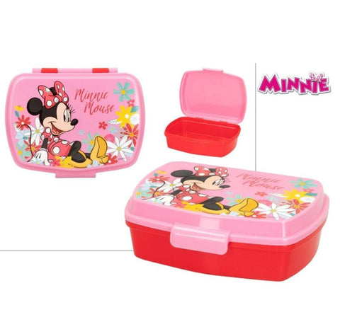 NAKLOE - Fiambrera - Fiambrera Infantil - Fiambrera Minnie Mouse- Fiambreras - Fiambreras Minnie Mouse - Fiambreras Infantiles - Fiambreras Plástico - Fiambreras para el cole - Fiambreras Disney