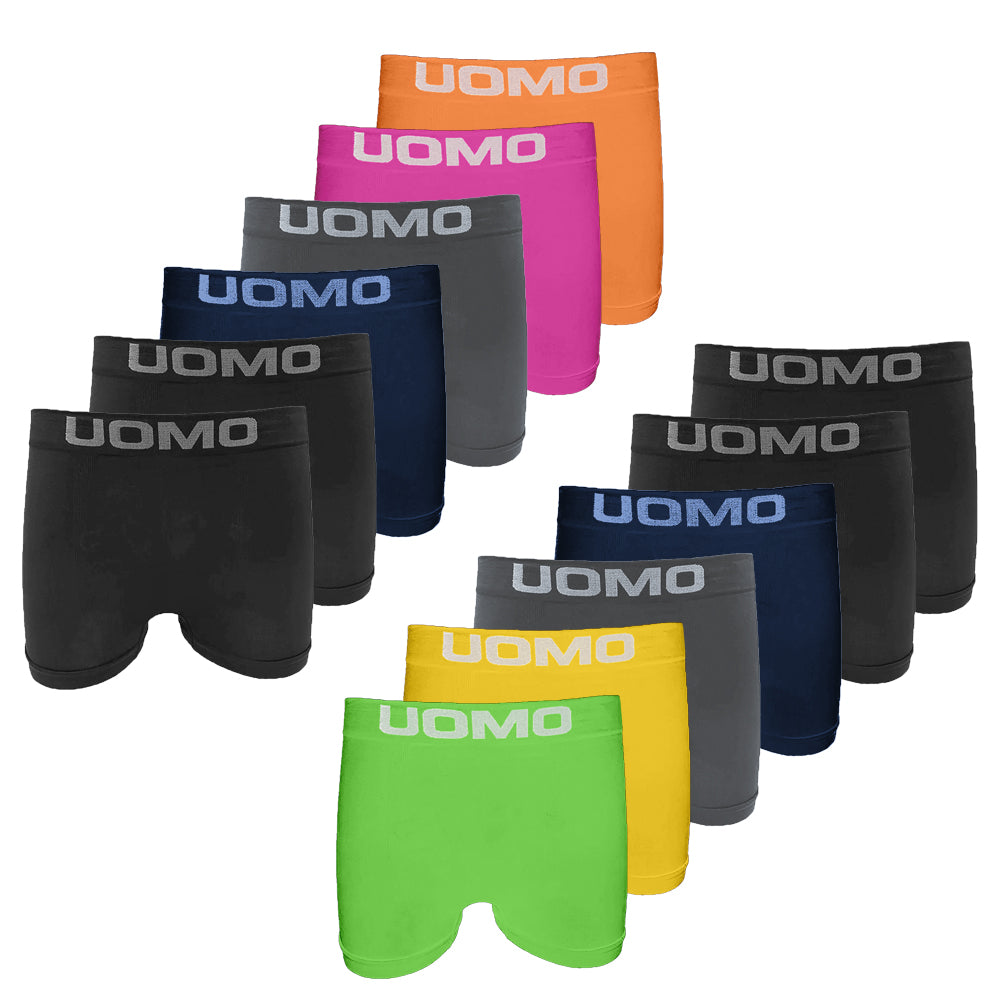 NAKLOE - 12 Piezas - Calzoncillos para Hombre - Boxers hombre - Calzoncillos hombre - Boxer Hombres - Boxer pack - Boxer - Boxer calzoncillos - Calzoncillos boxer - Surtido colorido