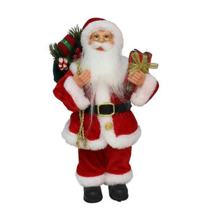 NAKLOE - Muñeco papa noel - Figura papa noel - Muñeco Santa Claus - Figura Santa Claus - Figuras navideñas - Figura navidad