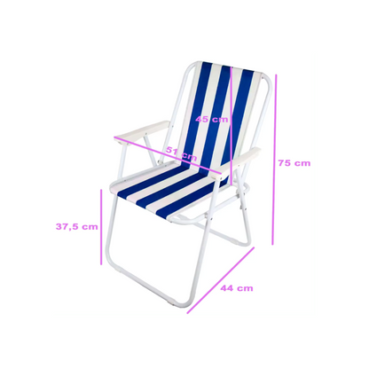 NAKLOE- Silla playa - Silla playa plegable - Silla camping - Silla plegable - Sillas portátiles