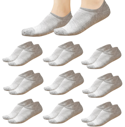 Calcetines invisibles hombre - Pinkies hombre - Calcetines cortos hombre - Calcetines grises hombre - Calcetines tobilleros hombre (Talla 40/46)