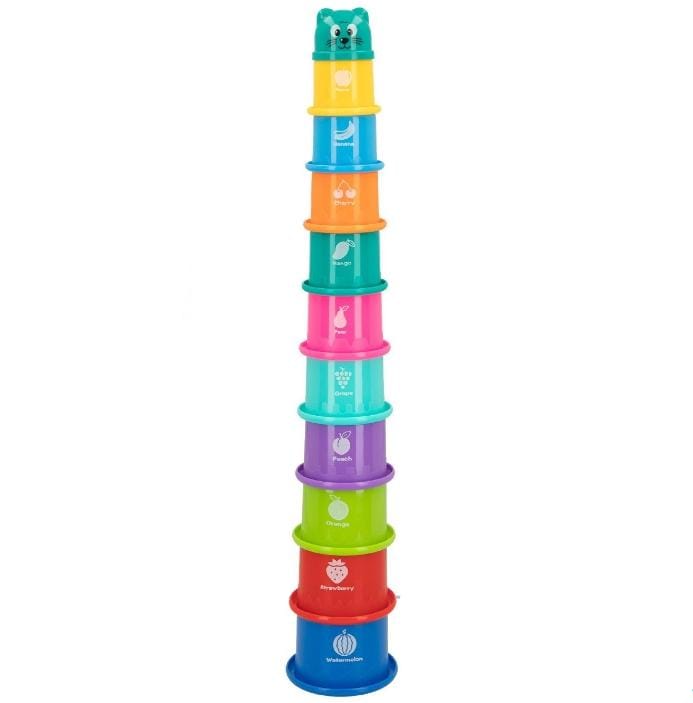 NAKLOE - Torre cubos - Torre cubos apilables - Torre cubos para bebes - Torre cubos apilables para bebes