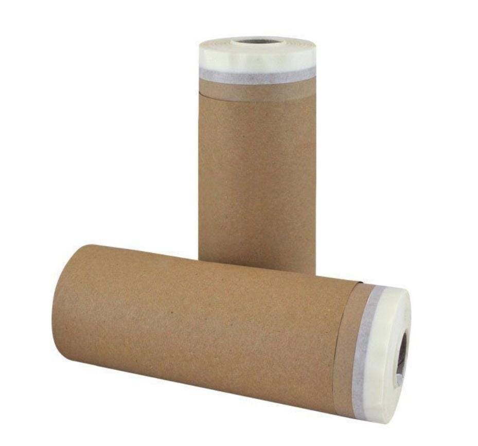 NAKLOE - Papel cinta kreep - Papel para proteger pintura - Papel cinta para protección pintura - Papel protector - Papel para trabajos de pintura y renovación