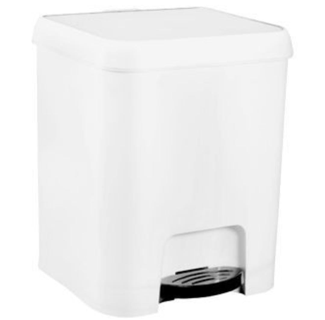 NAKLOE - Papelera - Papelera plástico 7 L - Papelera para baño - Papeleras de plástico diferentes colores para baño - Cubo de basura de diferentes colores - Cubos de basura para aseo