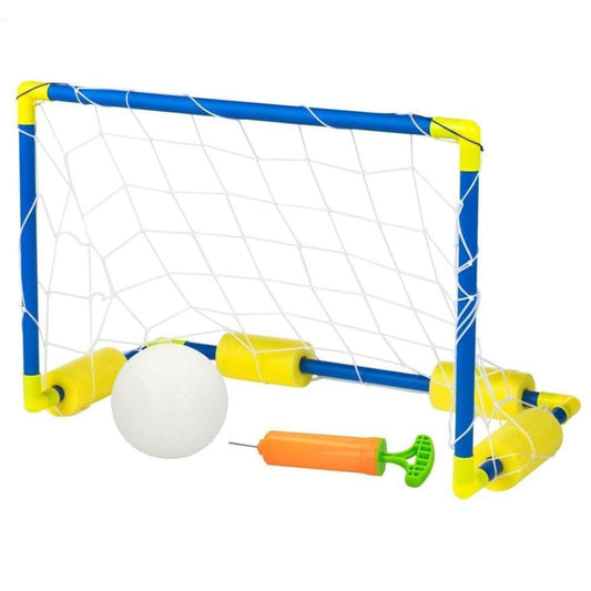NAKLOE - Porteria futbol - 61x29x40cm - Porteria futbol niños - Portería waterpolo niños y adultos - Porteria niños - Porteria infantil futbol - La portería futbol infantil incluye la porteria + balon + hinchador
