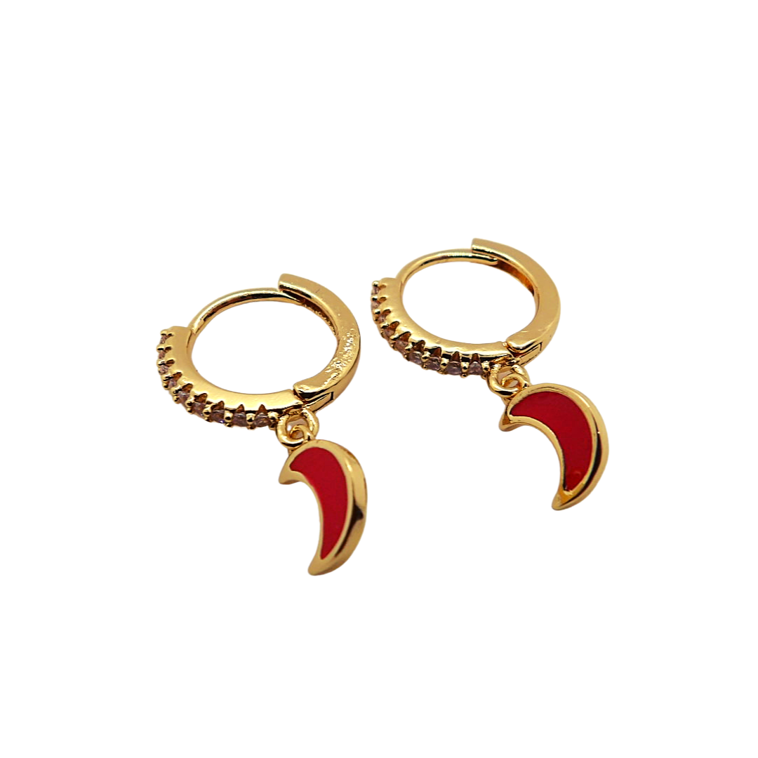 Pendientes Luna (diferentes colores)